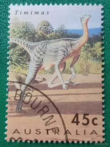Австралия 1993. Доисторическая фауна. Динозавры. Timimus