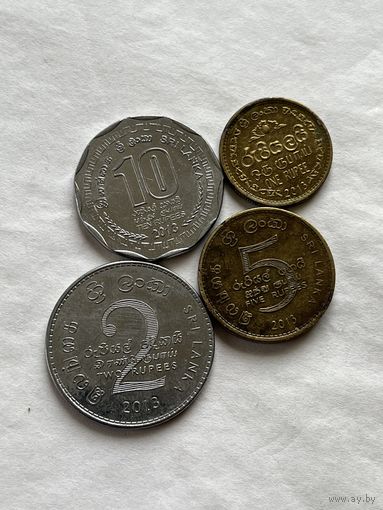 Шри-Ланка 4 монеты 2013