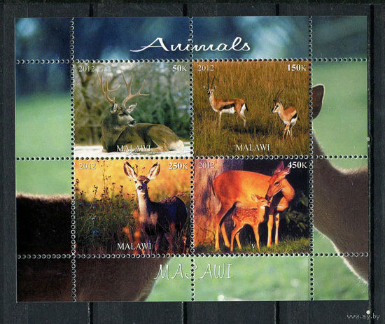 Малави - 2012 - Фауна (1) - 1 блок. MNH.  (LOT X56)