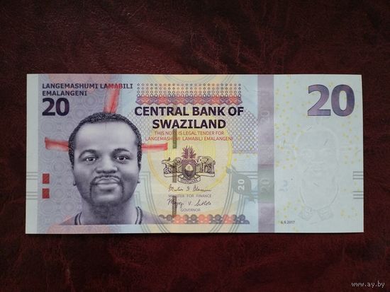 20 эмалангени Свазиленд 2017 г.