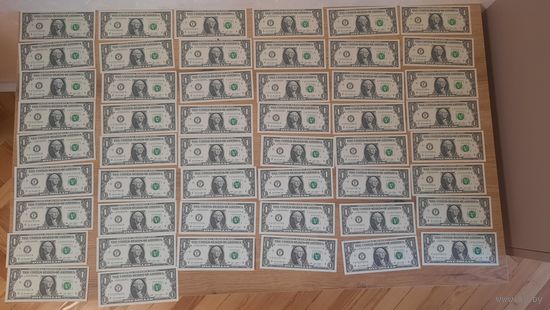 Купюра доллар номер по порядку