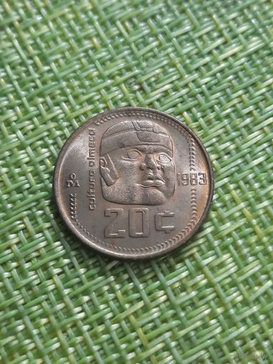 Мексика 20 сентаво 1983г