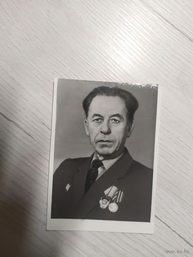 Черно-белое фото "Ветеран ВОВ "\1