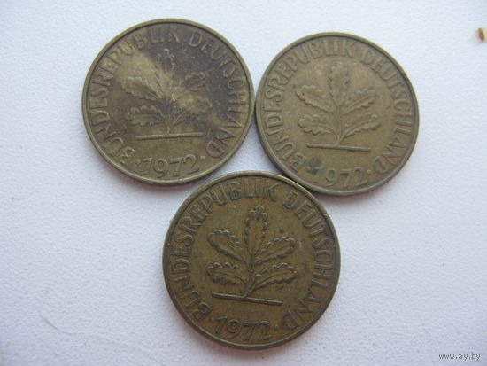 10 пфеннигов 1972  D. F. G.