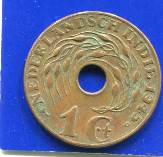 Голландская Индия 1 цент 1945 Р