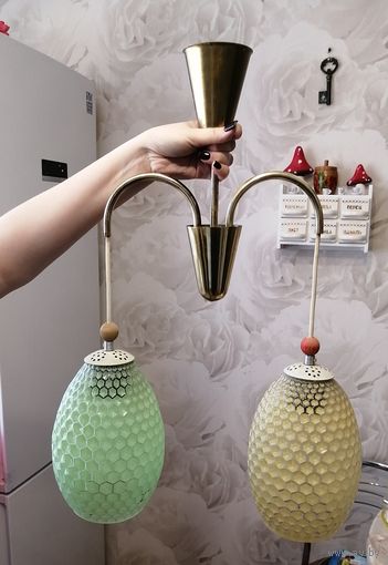 Люстра ГДР Ананас. См описание