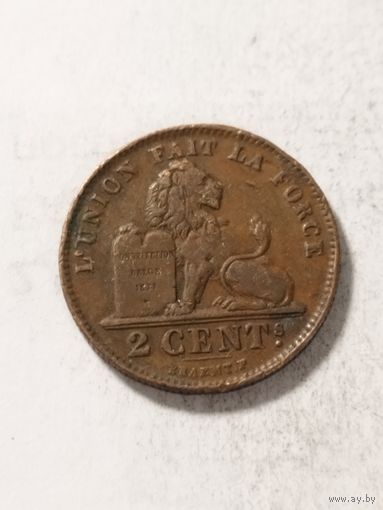 Бельгия 2 сентима 1912