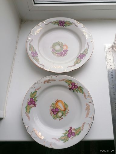 Тарелки 2 шт Фрукты, Барановка