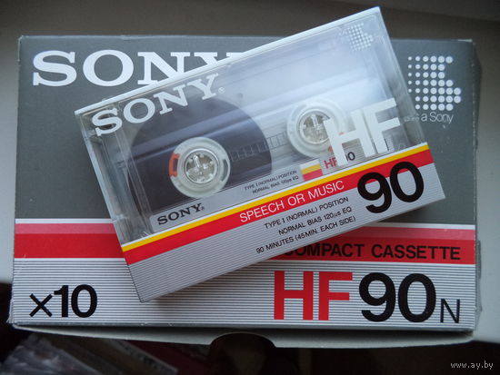 Аудиокассеты SONY HF 90. Цена за штуку.