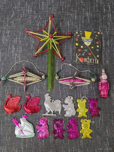 ИГРУШКИ НА ЁЛКУ. СССР.