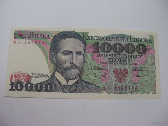 Польша 10000 злотых 1988 (  в серии 2 буквы )