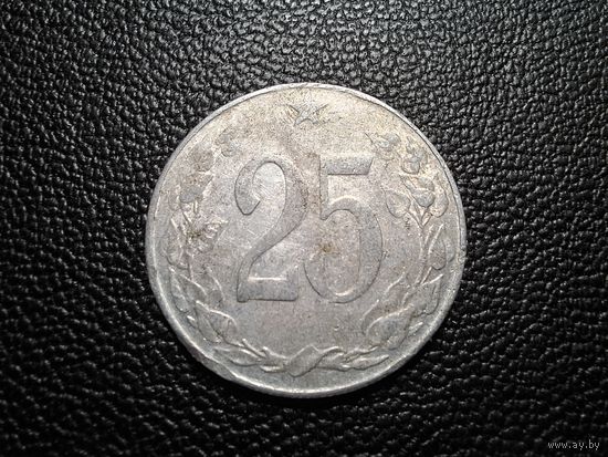 Чехословакия 25 геллеров 1953