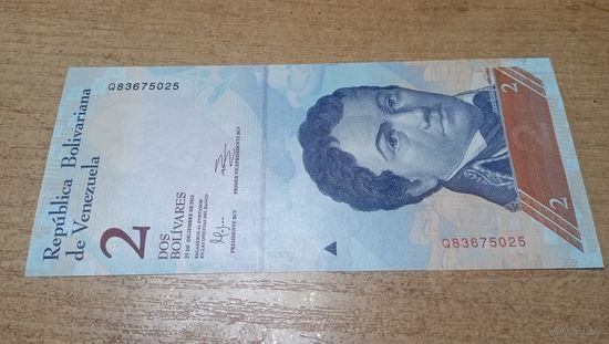 2 боливара 27,12,2012 года Венесуэлы **5025 (Разные даты выпуска)