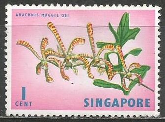 Сингапур. Растение. Вандопсис. 1963г. Mi#53.