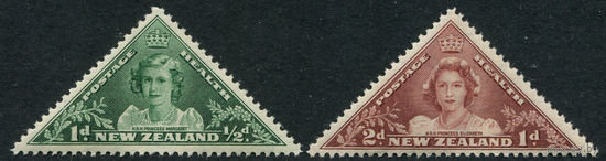 Новая Зеландия 1943 ** Принцессы Маргарет и Елизавета серия 2 марки. Британские колонии