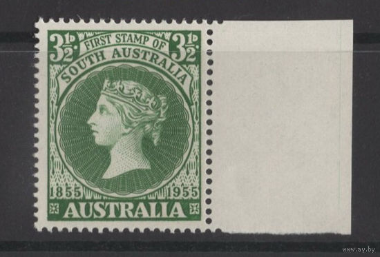 Австралия 1955 ** Queen Victoria, 100 лет первой марки в Южной Австралии (Mi 258)