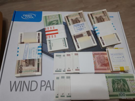 Корешки банкнот НБРБ всё ОДНИМ ЛОТОМ