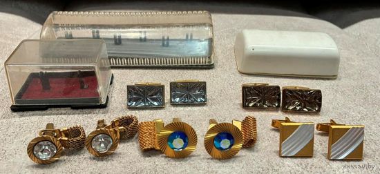 Все лоты с рубля.Запонки СССР,позолота