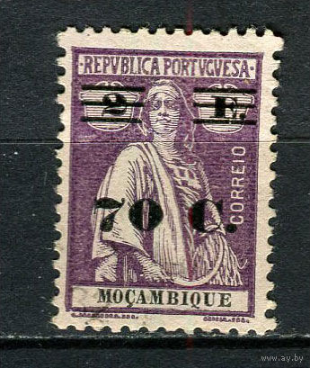 Португальские колонии - Мозамбик - 1931 - Надпечатка нового номинала 70C на 2E - [Mi.273] - 1 марка. Гашеная.  (Лот 63Fx)-T25P36