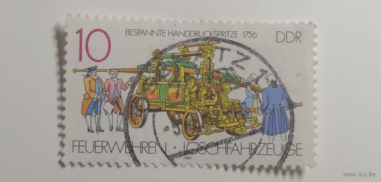 ГДР 1987. Пожарные машины