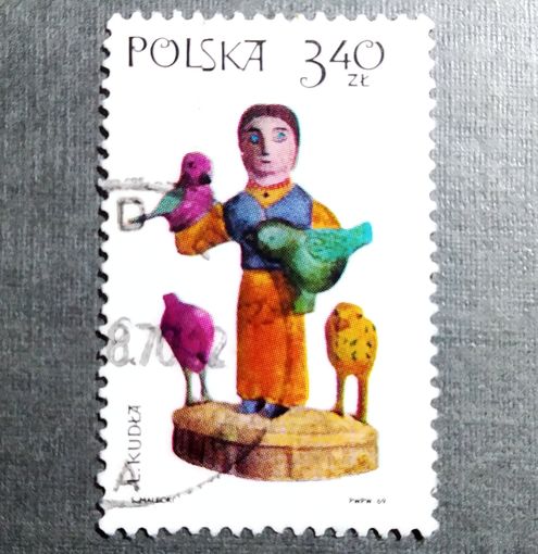 Марка Польша 1969 год Скульптура 19-го века