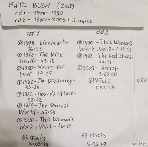 CD MP3 дискография Kate BUSH 2 CD