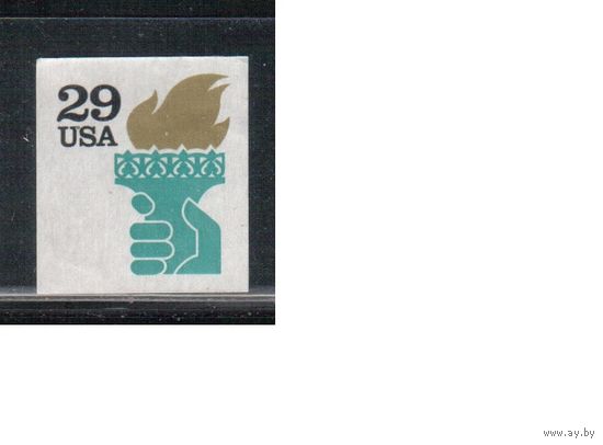 США-1991, (Мих.2152), * (без клея) , Стандарт, Факел(одиночка),