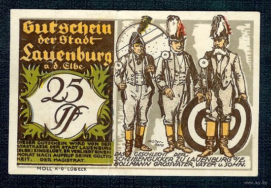 Германия, 25 пфеннигов 1921 год. Нотгельд