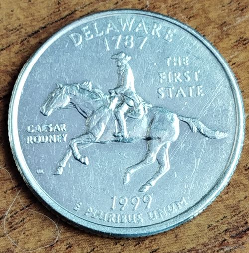США 25 центов (квотер) 1999 г. D. Делавэр