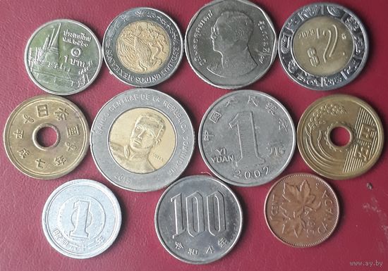 Монеты мира 11 монет