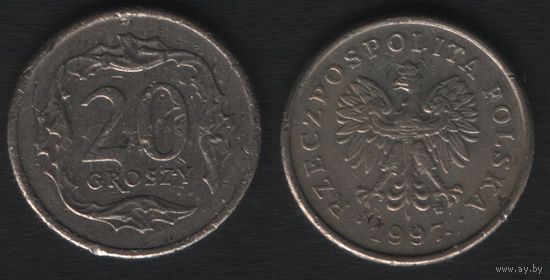 Польша y280 20 грош 1997 год (mw) (_6