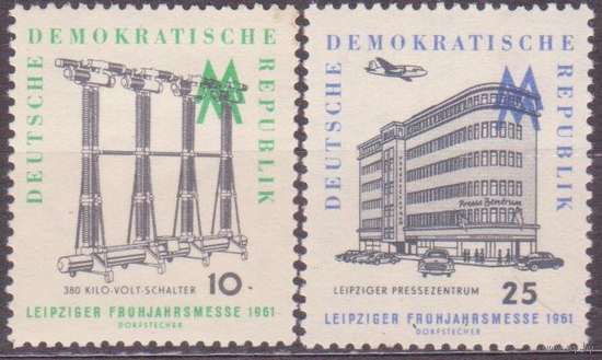 Германия.ГДР.Лейпциг.Выставка-ярмарка .1961г **\\01 самолет автомобиль