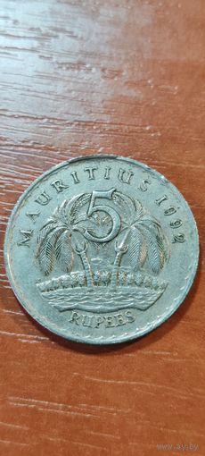 Маврикий 5 рупий 1992