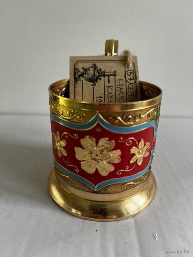 ПОДСТАКАННИК " СЕРЕБРИСТЫЕ ЦВЕТЫ". НЕЧАСТЫЙ. СМ.ФОТО И ОПИСАНИЕ.