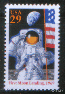 США. М. 2477. 1994. Юбилей первого прилунения. ЧиСт.