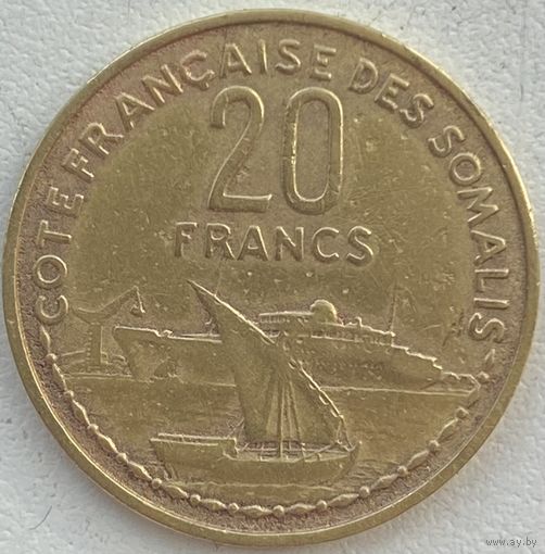 Французское Сомали 20 франков 1952 г.