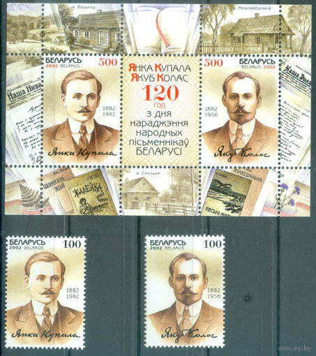 2002. 463-465. 120 лет со дня рождения народных писателей Беларуси Янки Купалы и Якуба Коласа.**