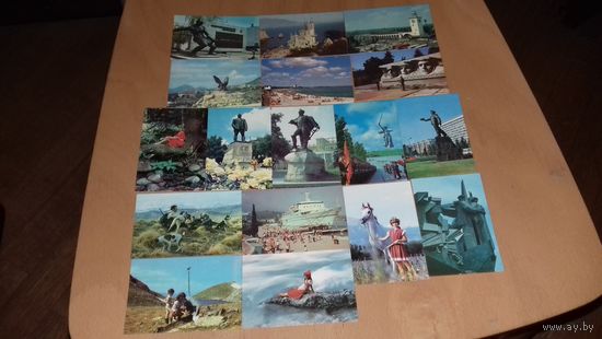 Календарики 1988 серия "Кавказская здравница" 38 шт. одним лотом