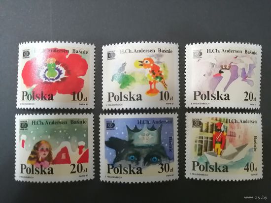 Польша 1987. серия "Басни Андерсена"