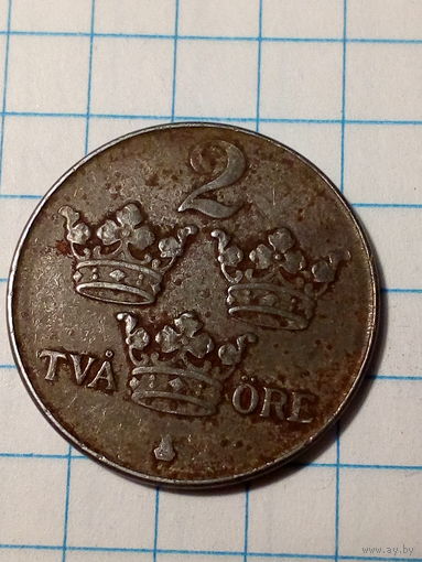 2 эре Швеция 1949 год