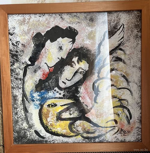 Панно на двп под стеклом