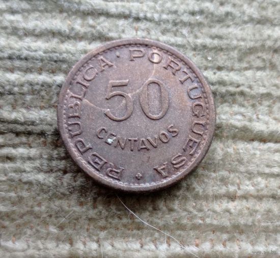 Werty71 Ангола 50 сентаво 1958 португальская колония