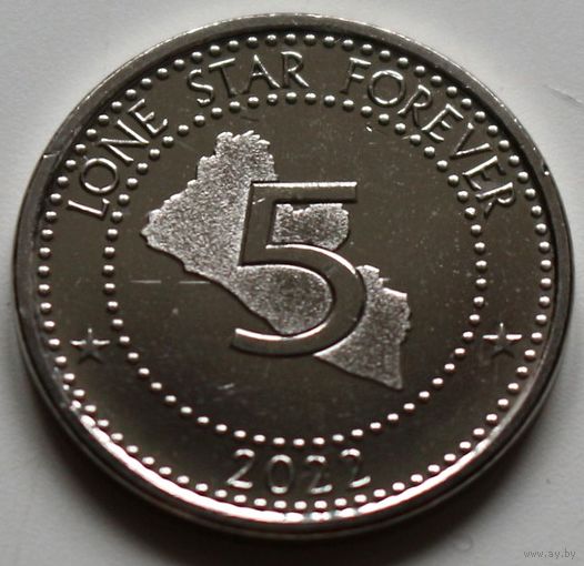 Либерия Набор 2 монеты 5, 10 долларов 2022 год