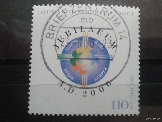 Германия 2000 Юбилей христианства - 2000 лет Михель-1,1 евро гаш.