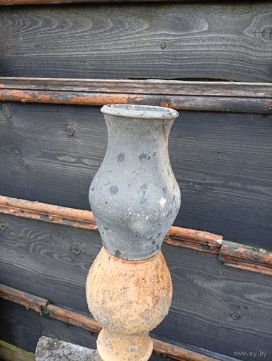 Старинный,редкий "Горшок-шамотная керамика" 18-19век, с чердака!