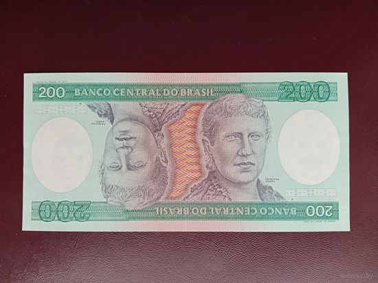 Бразилия 200 крузейро 1984 UNC