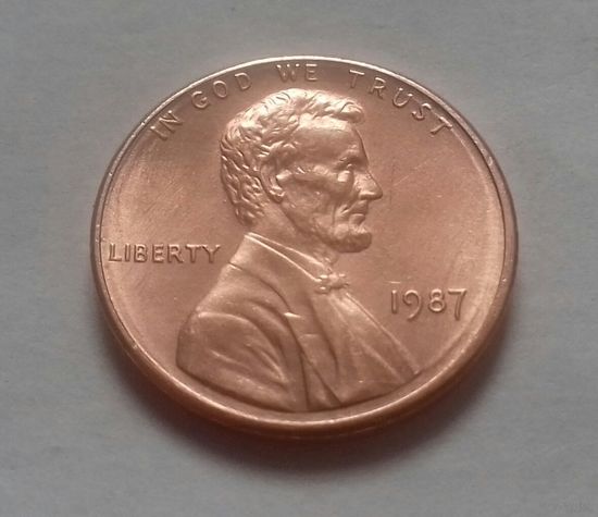 1 цент США 1987, 1987 D