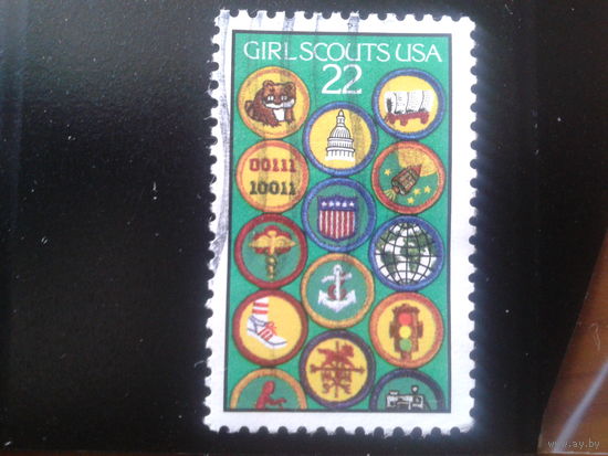 США 1987 скауты, значки
