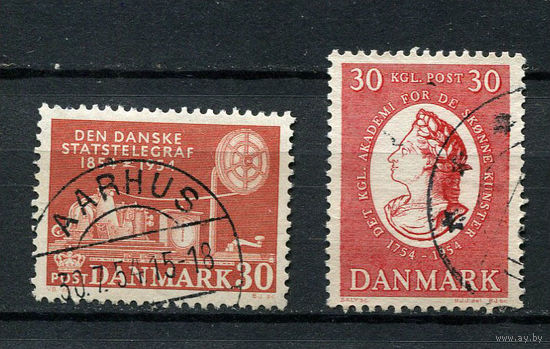 Дания - 1954 - Полные серии [Mi. 351, 352] - 2 марки. Гашеные.