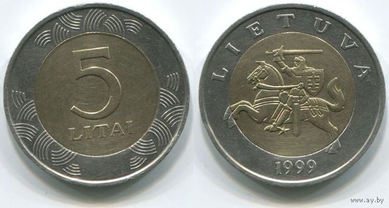 Литва. 5 литов (1999)